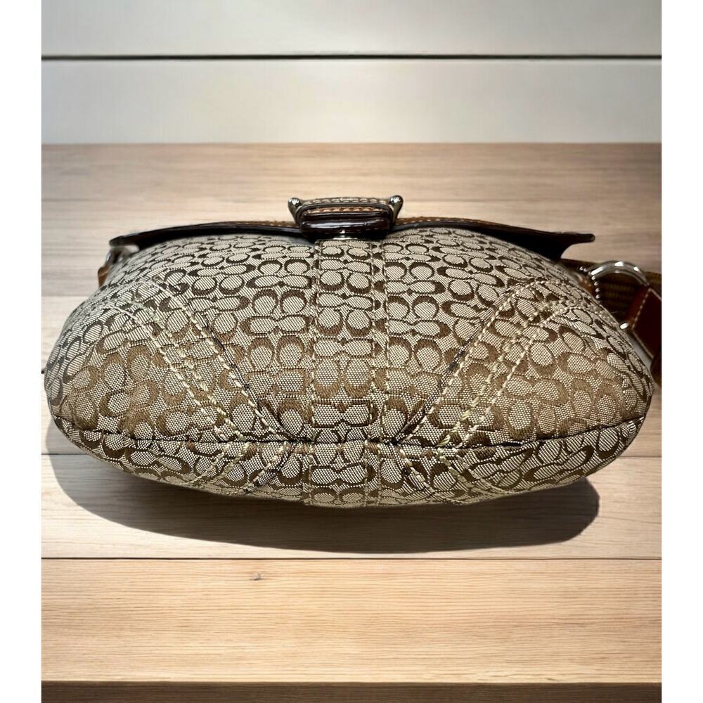 Y2K Coach Mini Signature Jacquard Convertible Bag - Gem